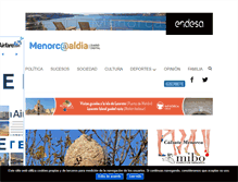 Tablet Screenshot of menorcaaldia.com